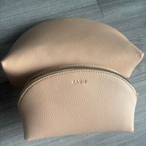 2 Fawn Design blush color bags. Some wear.